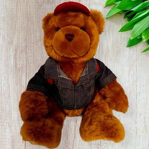 HEB Teddy Bear Jeans Jacket Texas 100 Anniversary